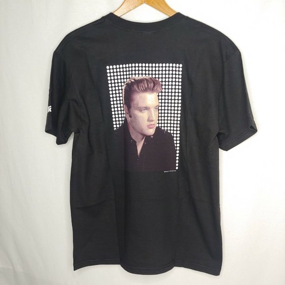 Harrahs Casino ELVIS Presley ELV1S Mens L Gildan T Shirt Black The King Music - Picture 4 of 8